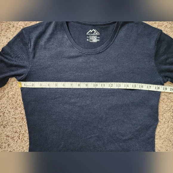 Merino Tech Wool Short Sleeve Shirt Navy Blue Women's Size Large NWOT - Picture 6 of 7